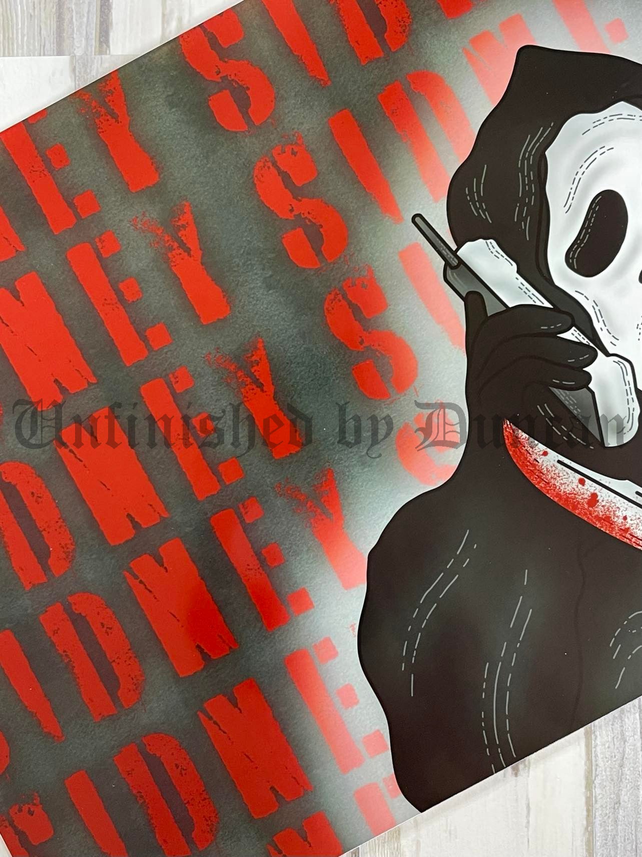 SIDNEY | Scream, Sidney's Stalker, Horror, Cult Classic, Traditional Tattoo Inspired Art Print (Last Call)