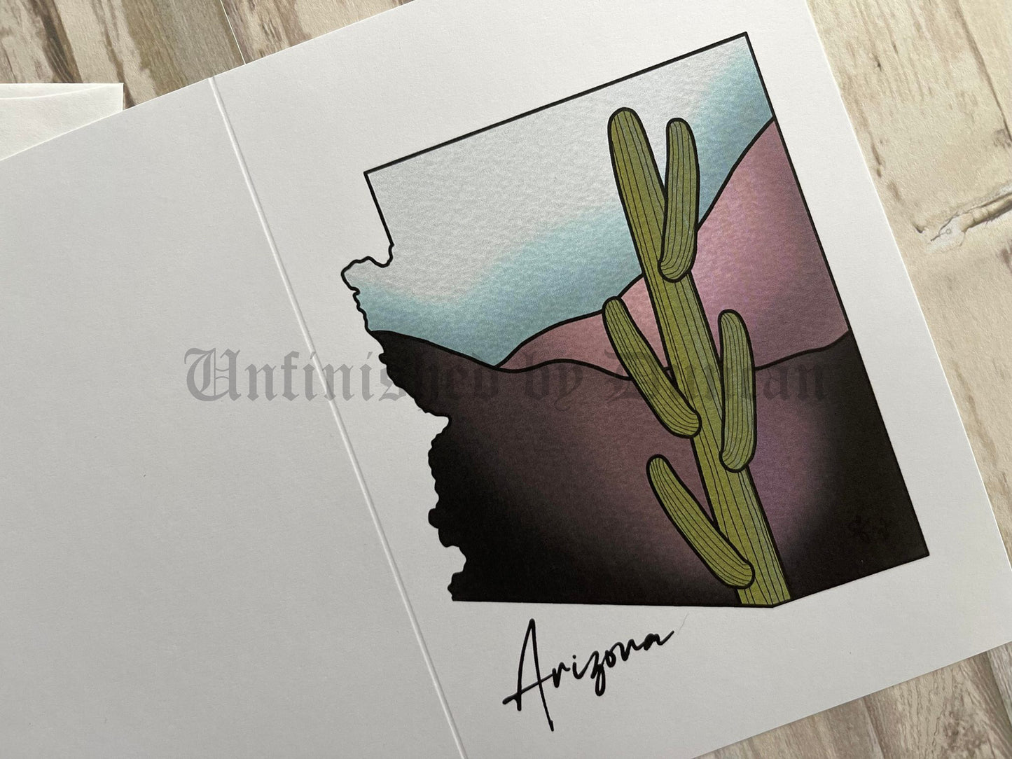 Saguaro in the Desert | Christmas, Winter Holiday, Cactus, Christmas Lights, Traditional Tattoo Inspired Art Design