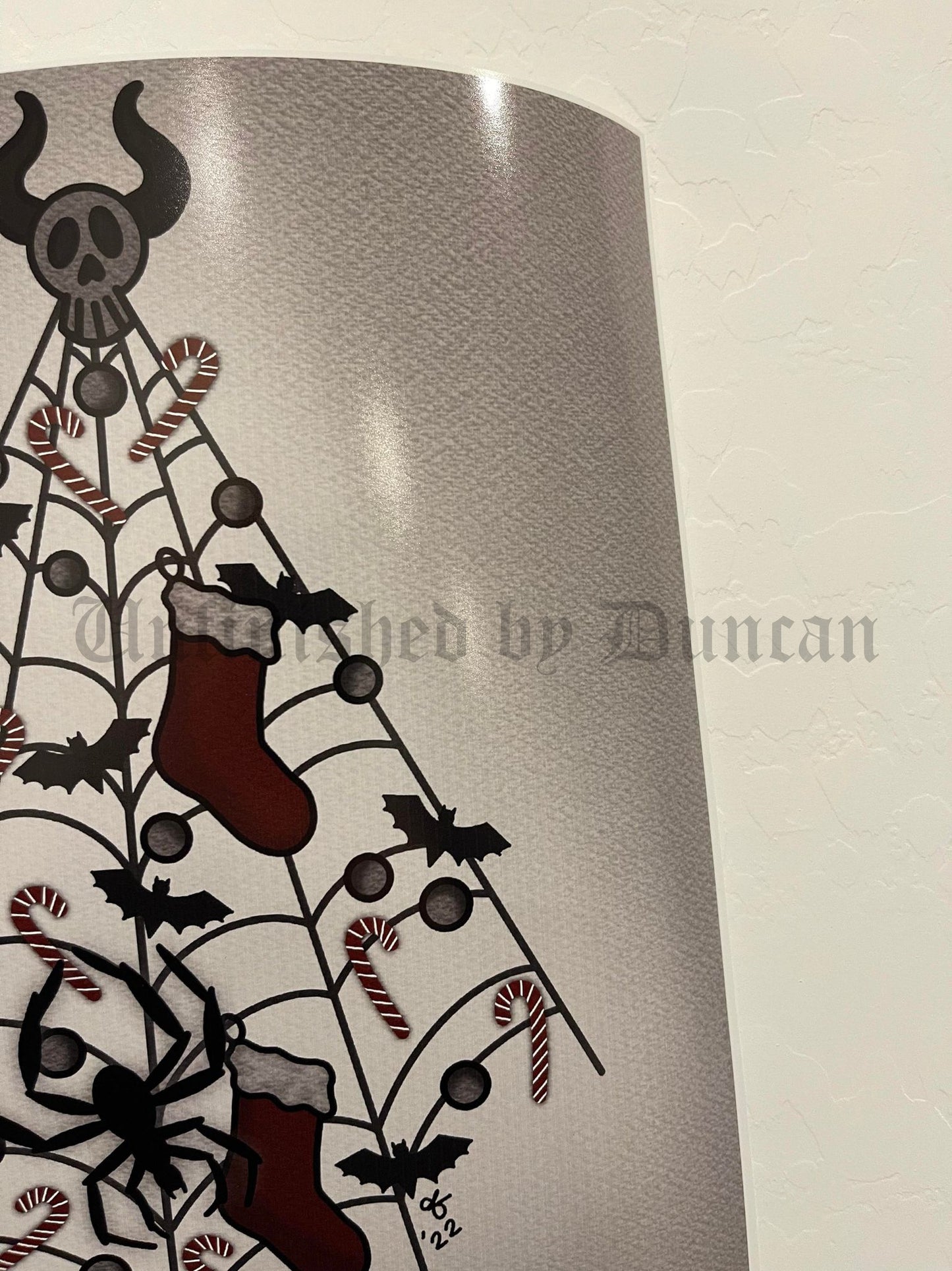 Merry Creepmas | Nightmare Before Christmas, Traditional Tattoo Inspired Art Print (Last Call)