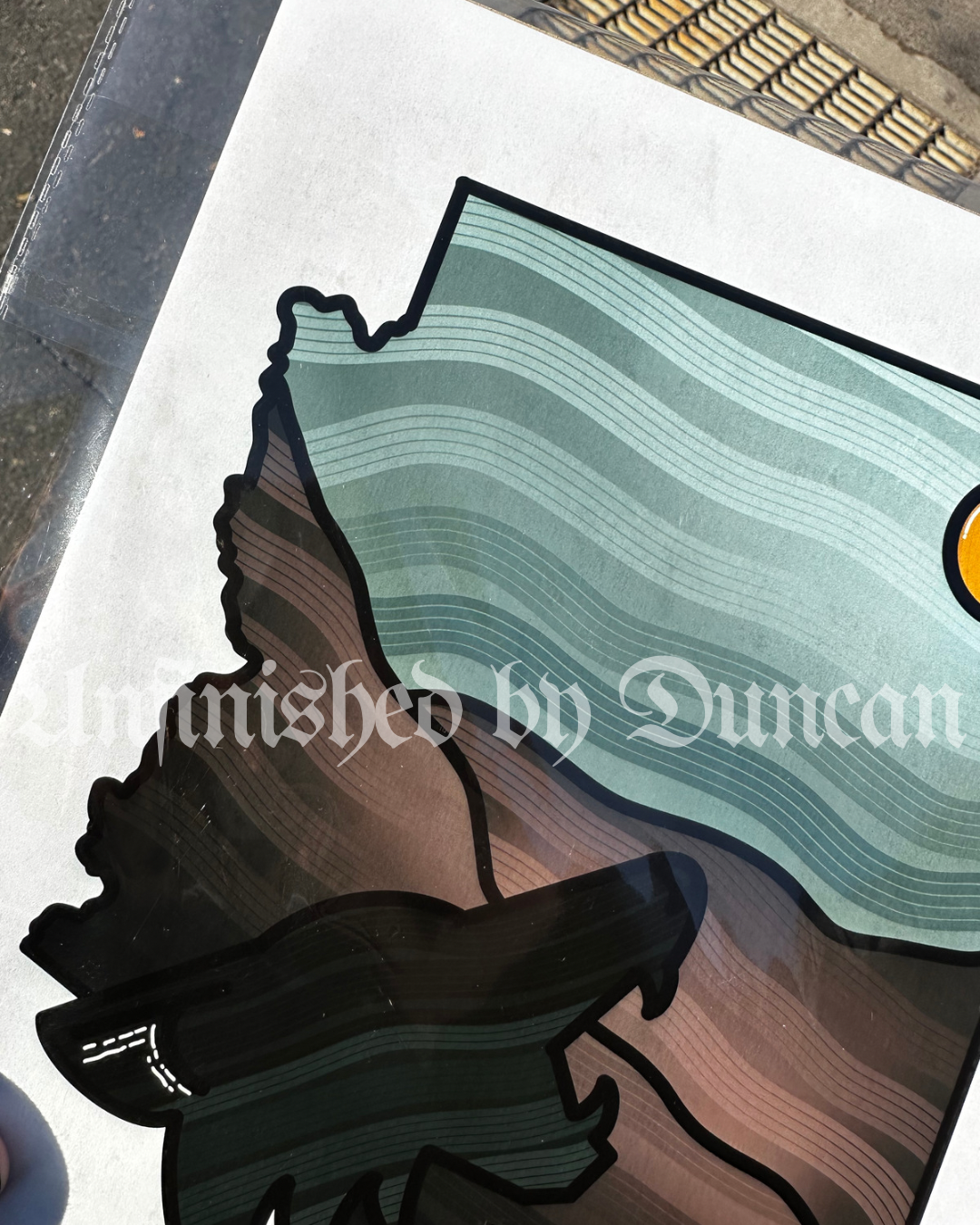 Lone Wolf | Arizona, Desert, Traditional Tattoo Inspired Art Print (Last Call)