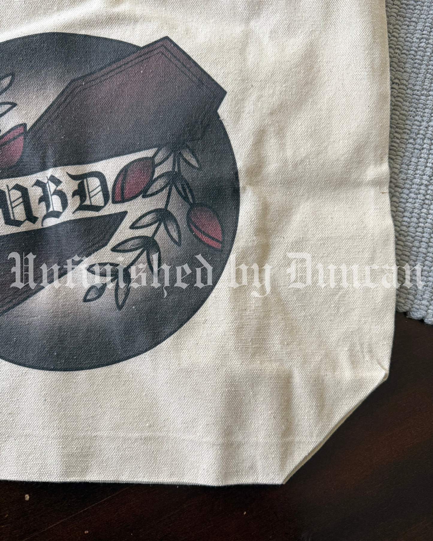 UBD Coffin Cotton Tote | Traditional Tattoo Inspired Art Tote Bag