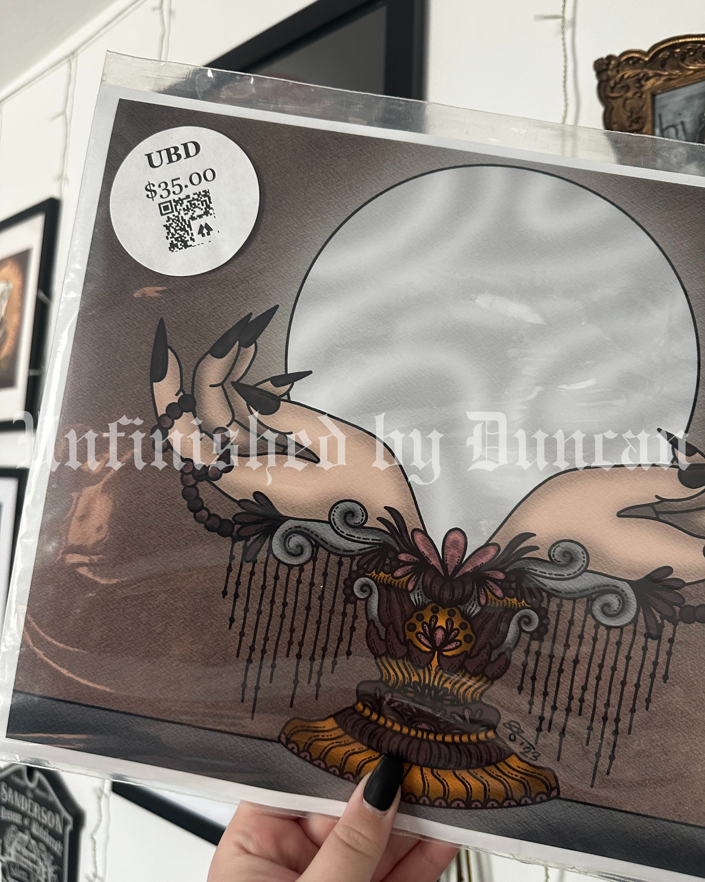Grand Scheme | Witchy, Crystal Ball, Traditional Tattoo Inspired Art Print (Last Call)