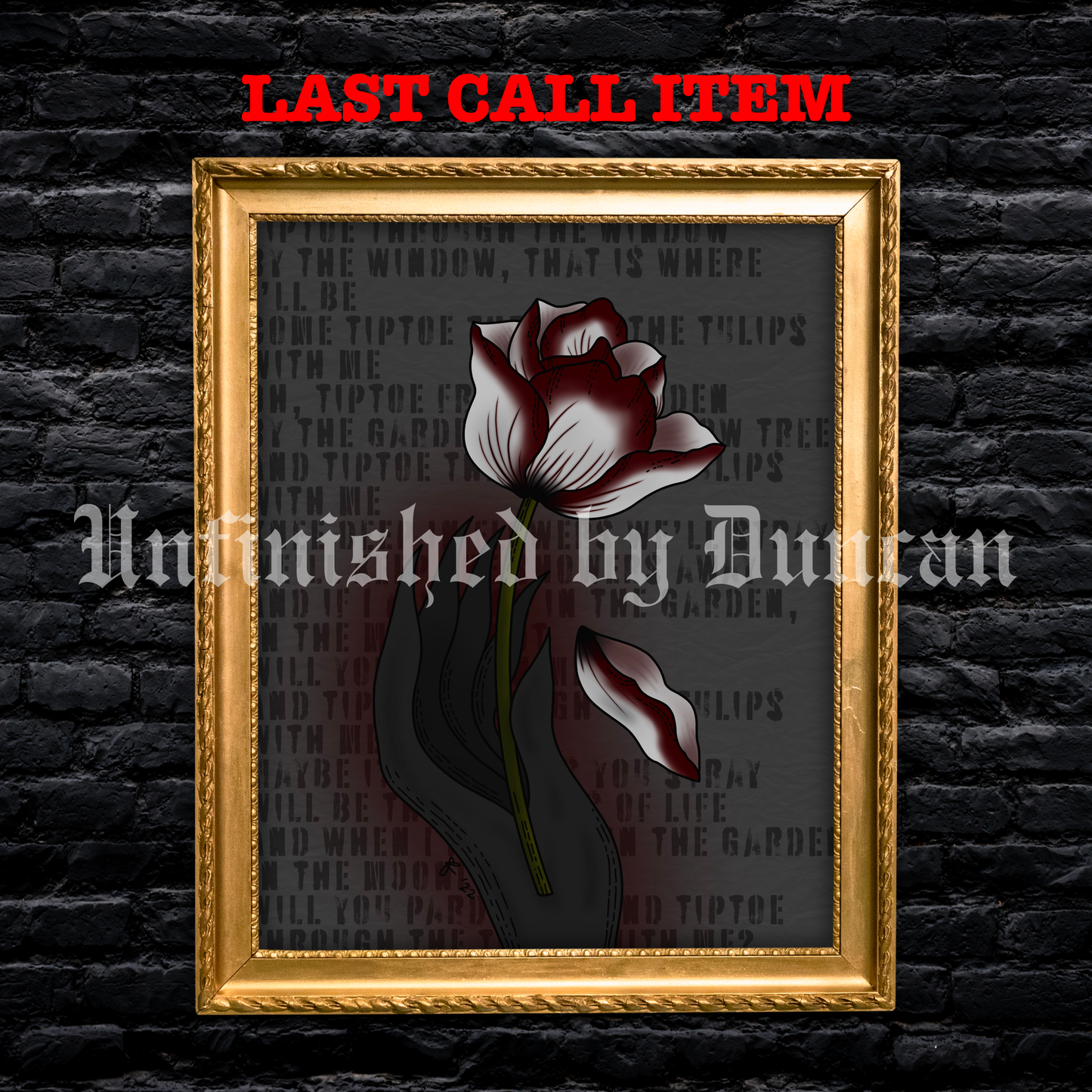 Tip Toe Through The Tulip | Traditional Tattoo Inspired Art Print (Last Call)
