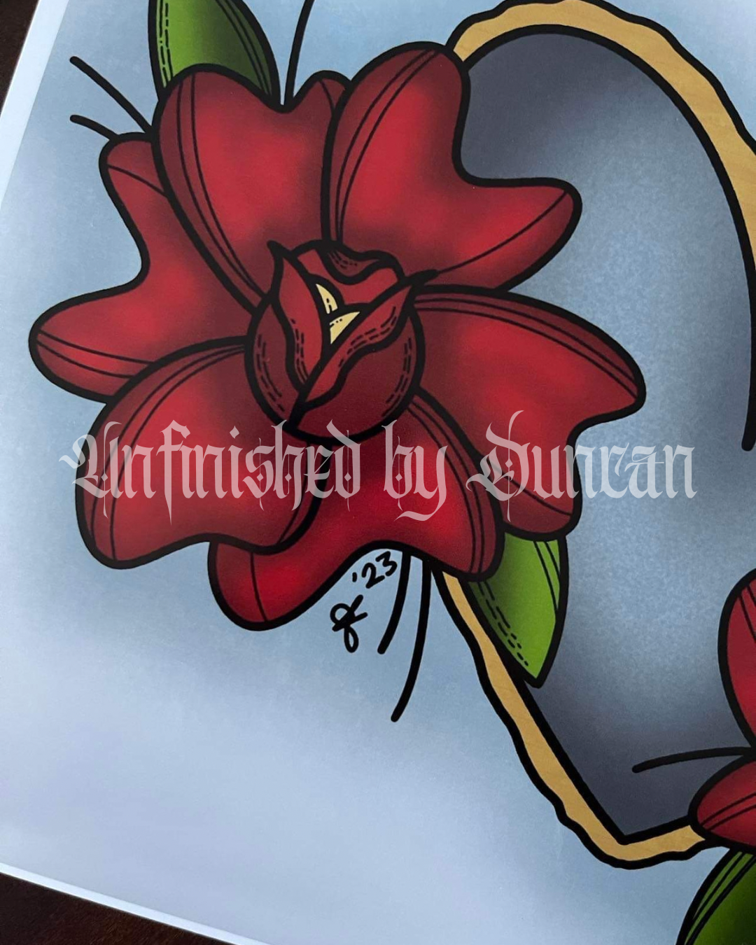 Lucky Roses | Traditional Tattoo Inspired Art Print (Last Call)