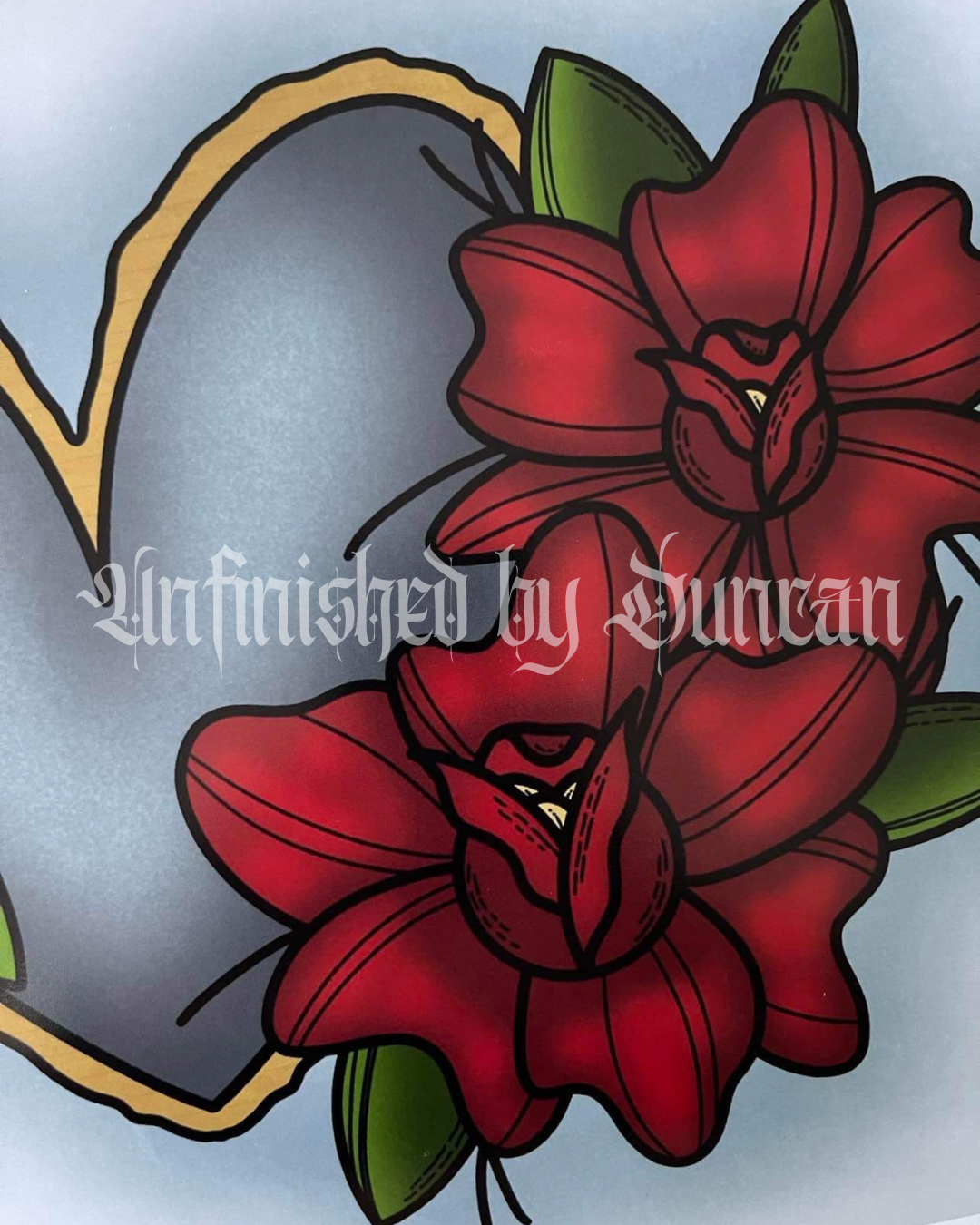 Lucky Roses | Traditional Tattoo Inspired Art Print (Last Call)