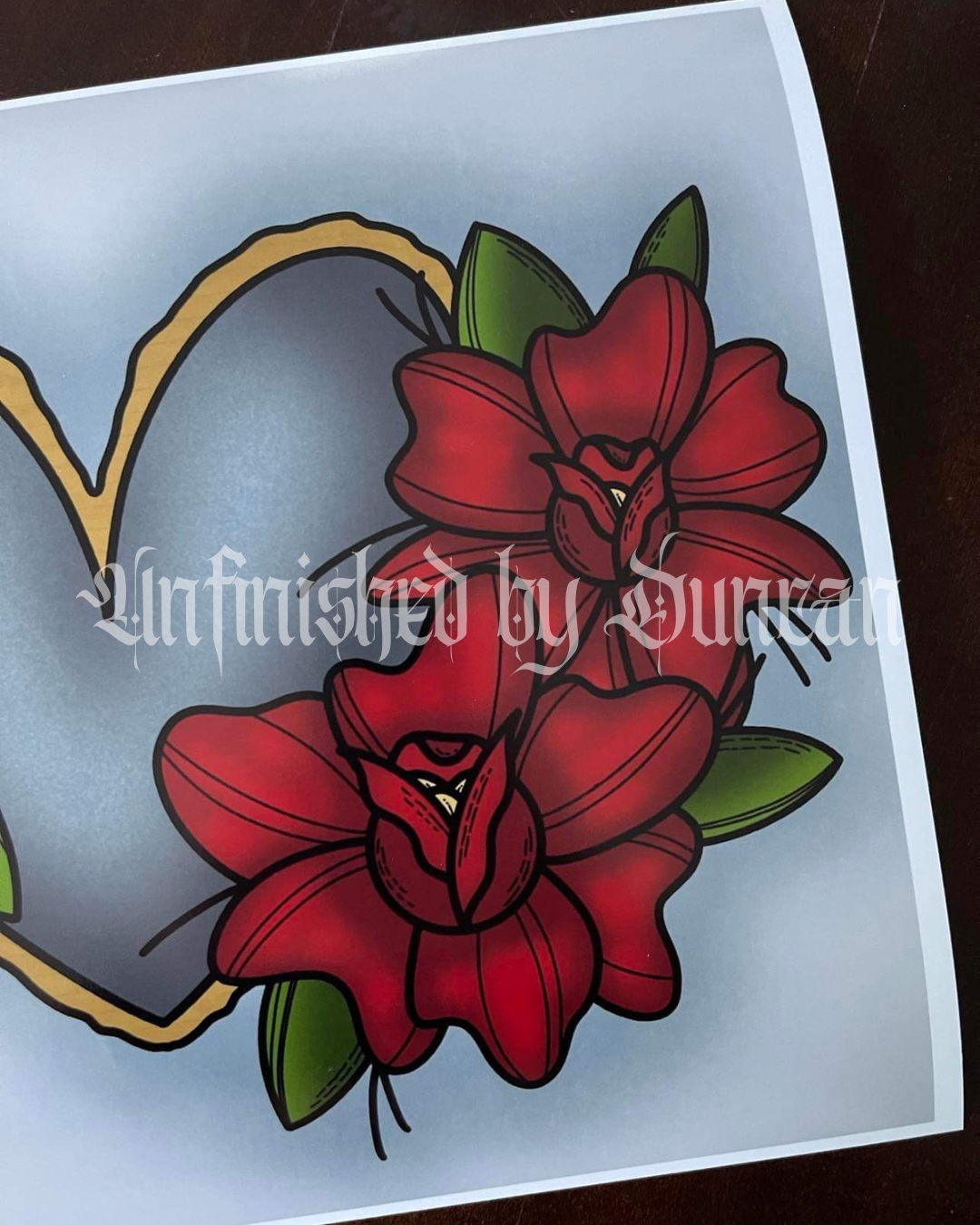 Lucky Roses | Traditional Tattoo Inspired Art Print (Last Call)