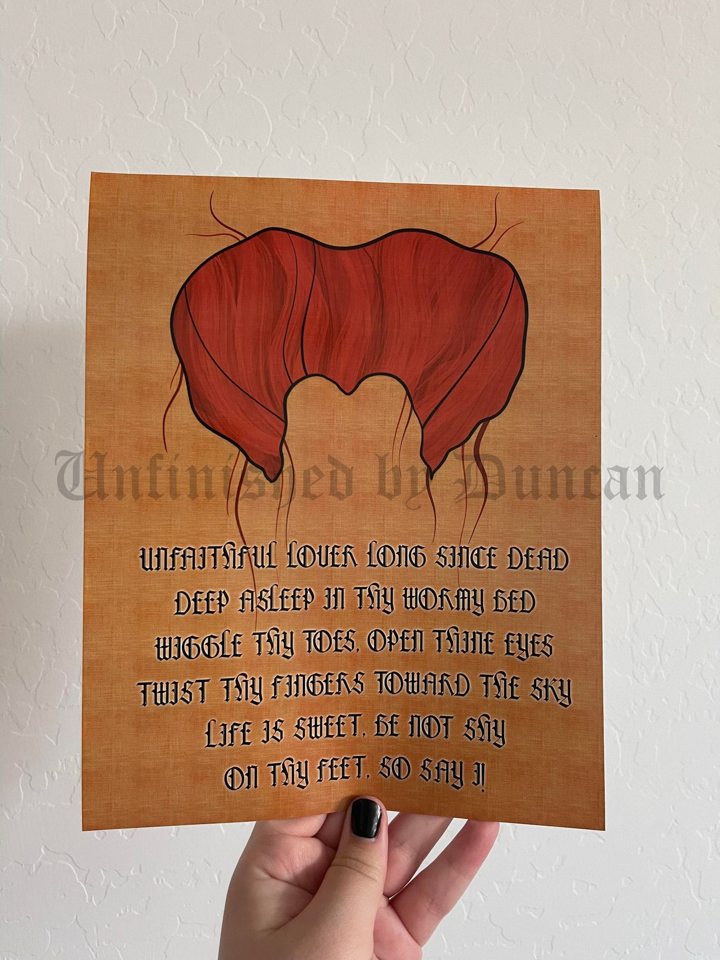 In Thy Wormy Bed | Traditional Tattoo Inspired Art Print (Last Call)