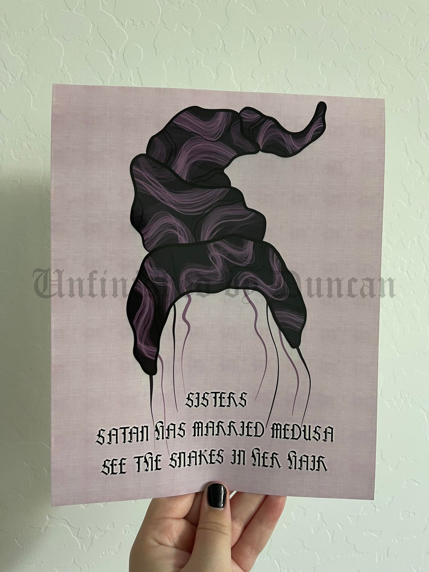 See The Snakes In Her Hair | Traditional Tattoo Inspired Art Print (Last Call)