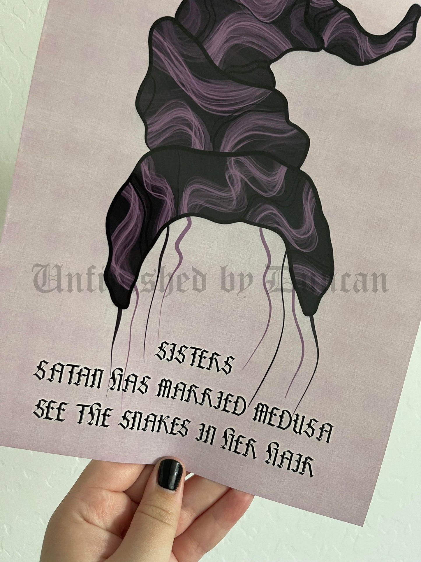 See The Snakes In Her Hair | Traditional Tattoo Inspired Art Print (Last Call)