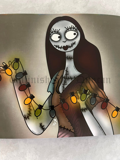 Christmas Sally | Nightmare Before Christmas, Traditional Tattoo Inspired Art Print