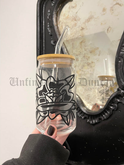 American Traditional Rose Cup | Witchy, Gothic, Traditional Tattoo Inspired Design