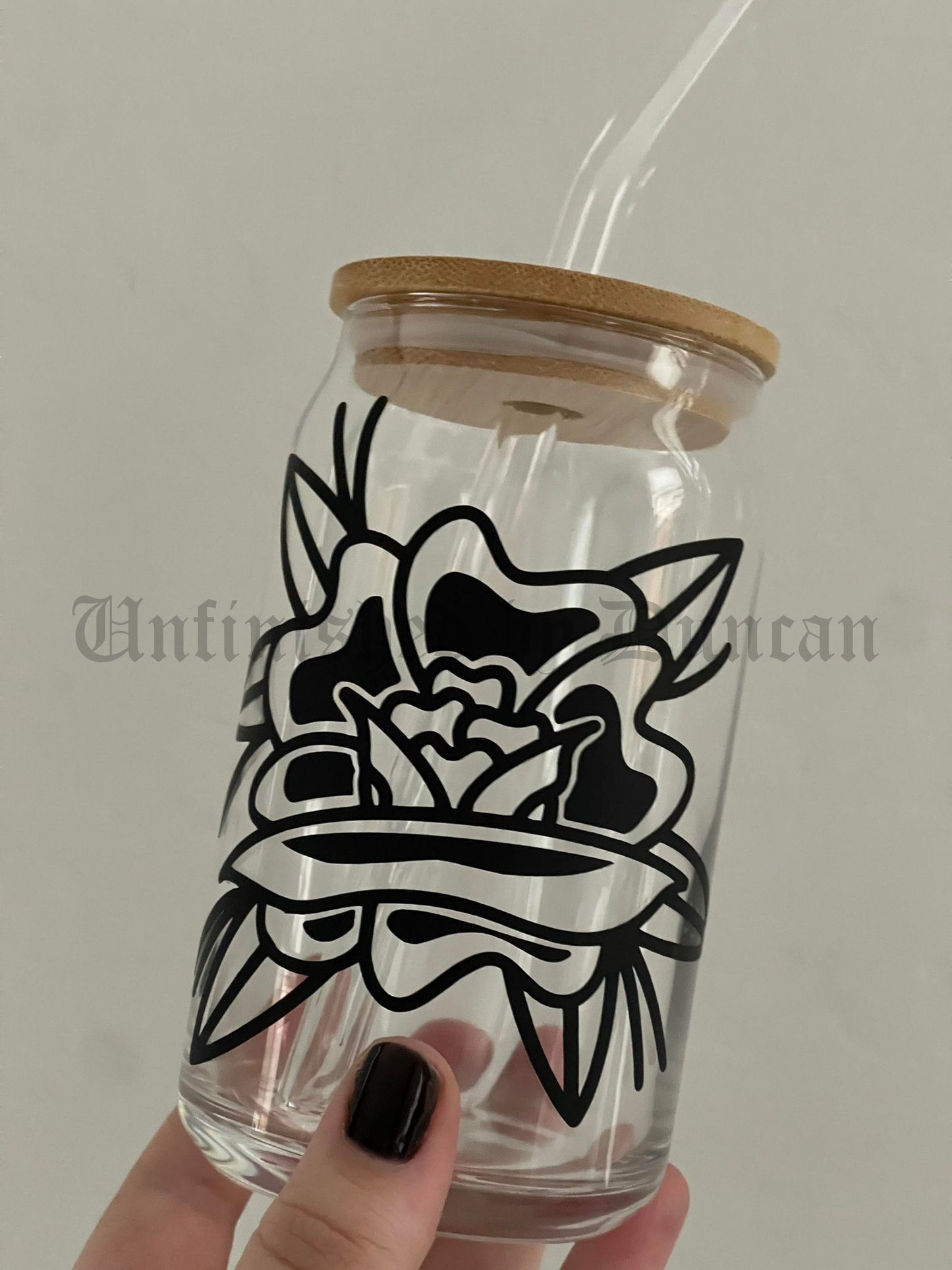 American Traditional Rose Cup | Witchy, Gothic, Traditional Tattoo Inspired Design