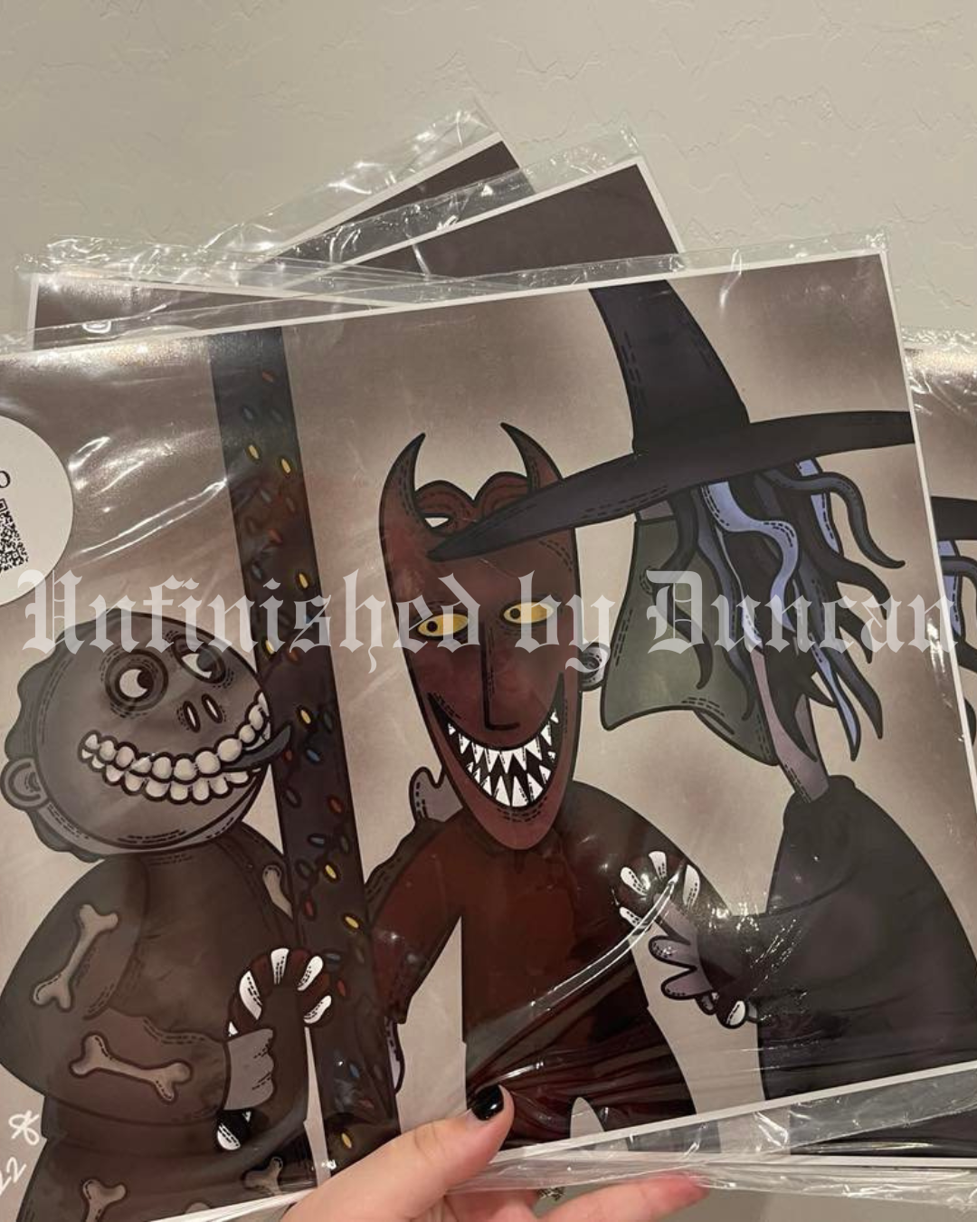 Christmas Oogie's Boys | Lock, Shock, & Barrel, Nightmare Before Christmas, Traditional Tattoo Inspired Art Print (Last Call)