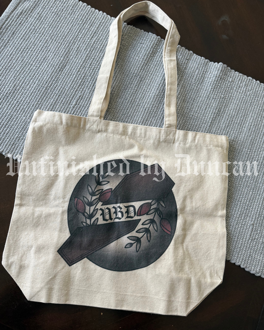 UBD Coffin Cotton Tote | Traditional Tattoo Inspired Art Tote Bag