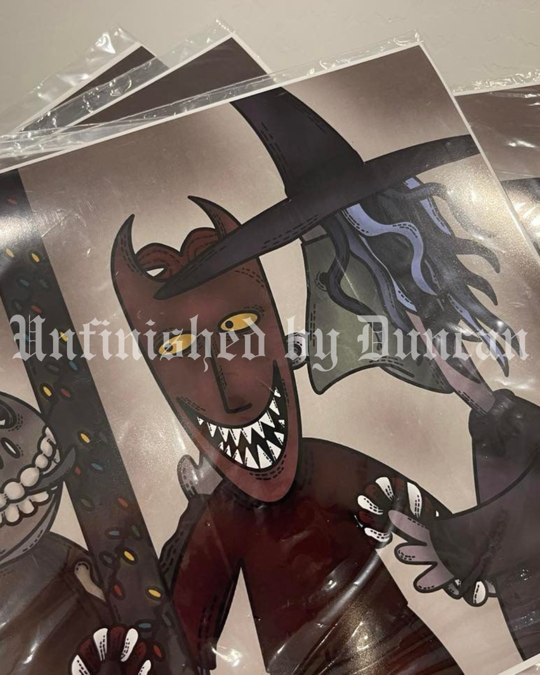 Christmas Oogie's Boys | Lock, Shock, & Barrel, Nightmare Before Christmas, Traditional Tattoo Inspired Art Print (Last Call)