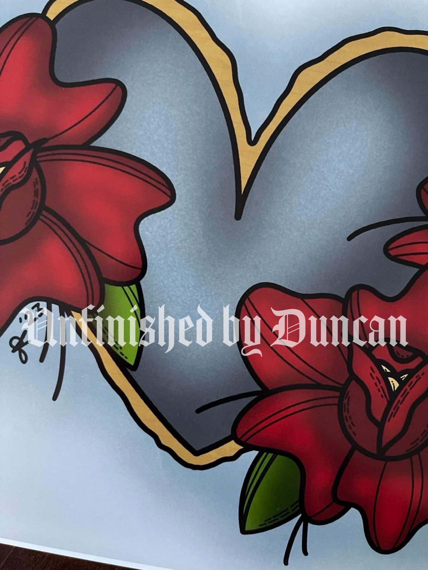 Lucky Roses | Traditional Tattoo Inspired Art Print (Last Call)