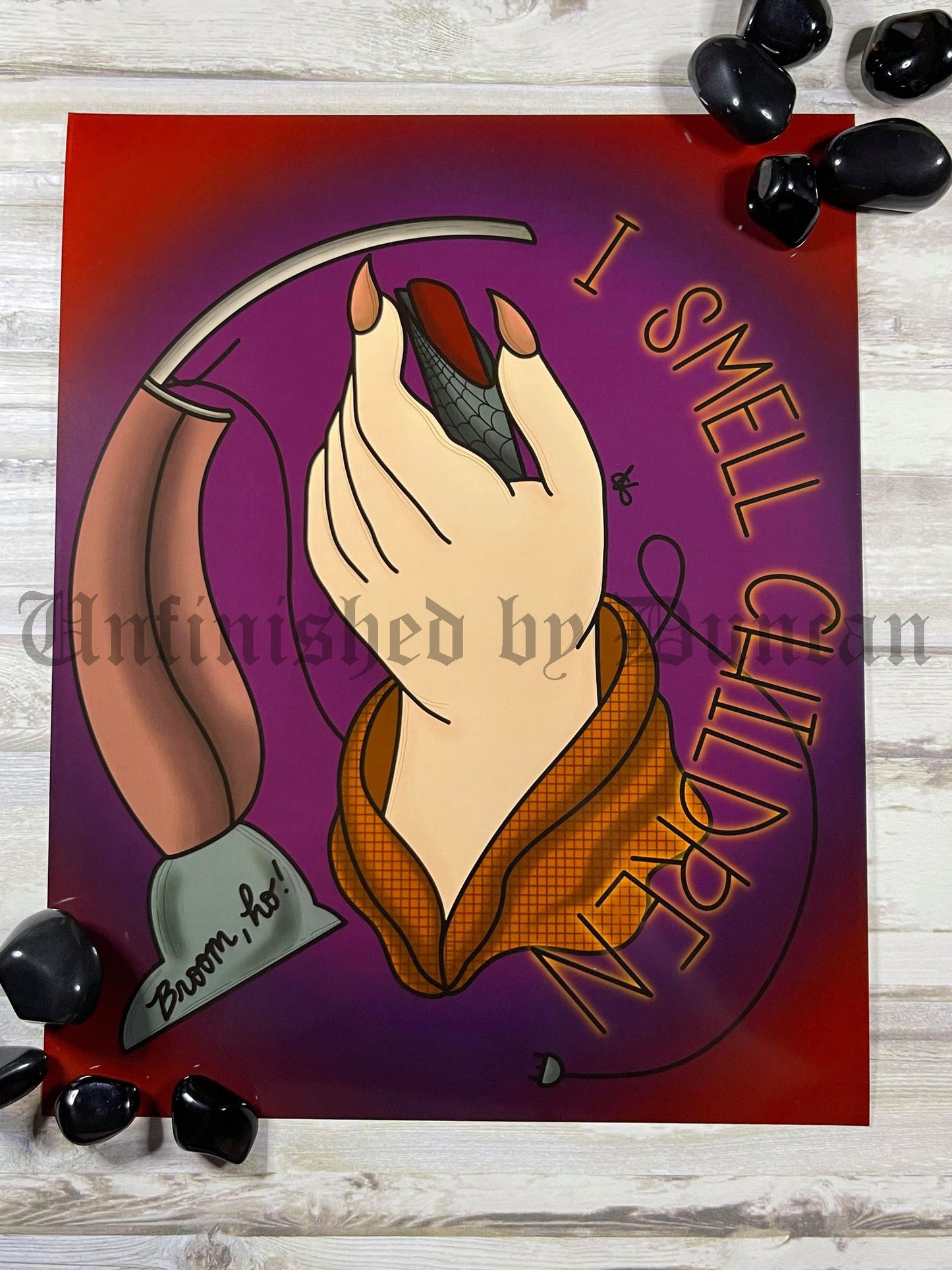 Mary Sanderson | Hocus Pocus, Sanderson Sisters, Traditional Tattoo Inspired Art Print (Last Call)