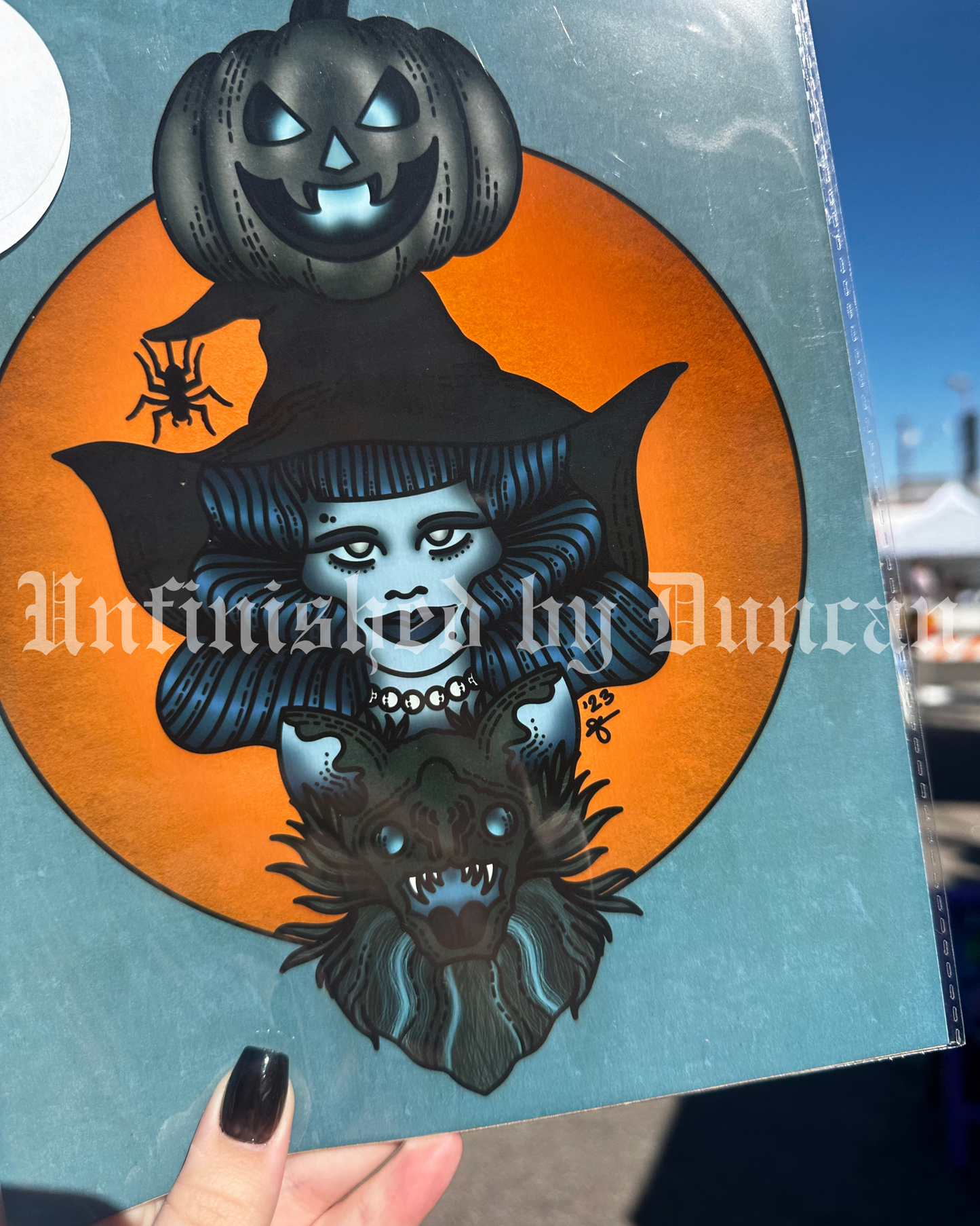 Hot Ghoul Ritual | Traditional Tattoo Inspired Art Print (Last Call)