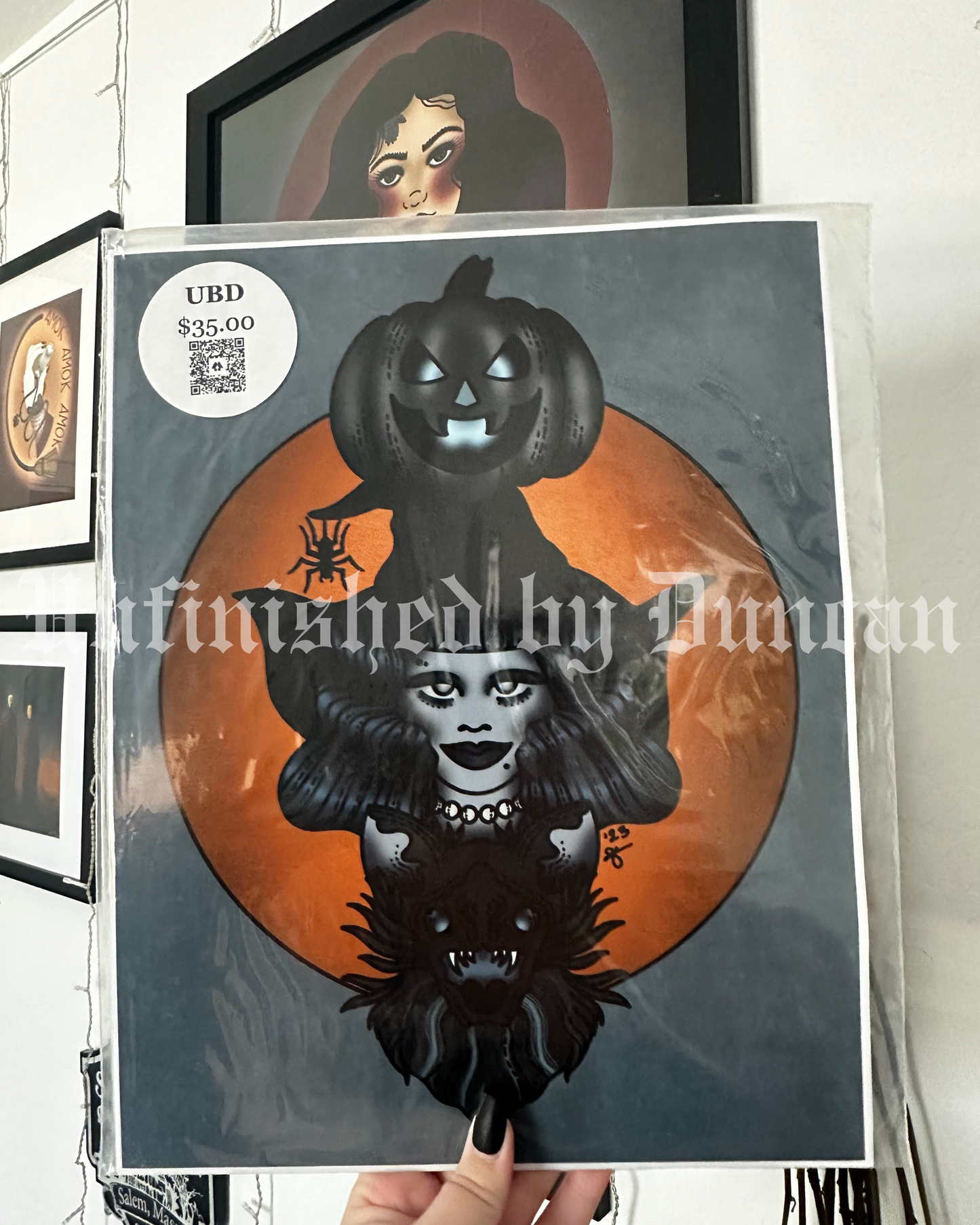 Hot Ghoul Ritual | Traditional Tattoo Inspired Art Print (Last Call)