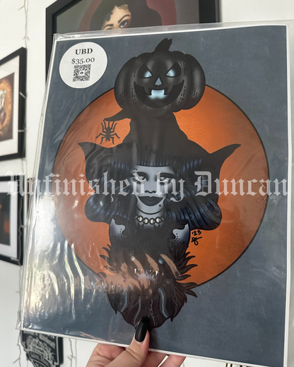 Hot Ghoul Ritual | Traditional Tattoo Inspired Art Print (Last Call)