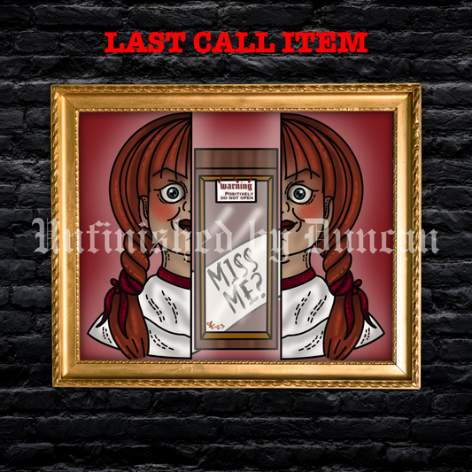Annabelle | Horror, Doll, Ghost Story, Traditional Tattoo Inspired Art Print (Last Call)