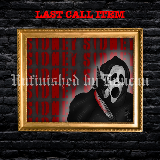 SIDNEY | Scream, Sidney's Stalker, Horror, Cult Classic, Traditional Tattoo Inspired Art Print (Last Call)