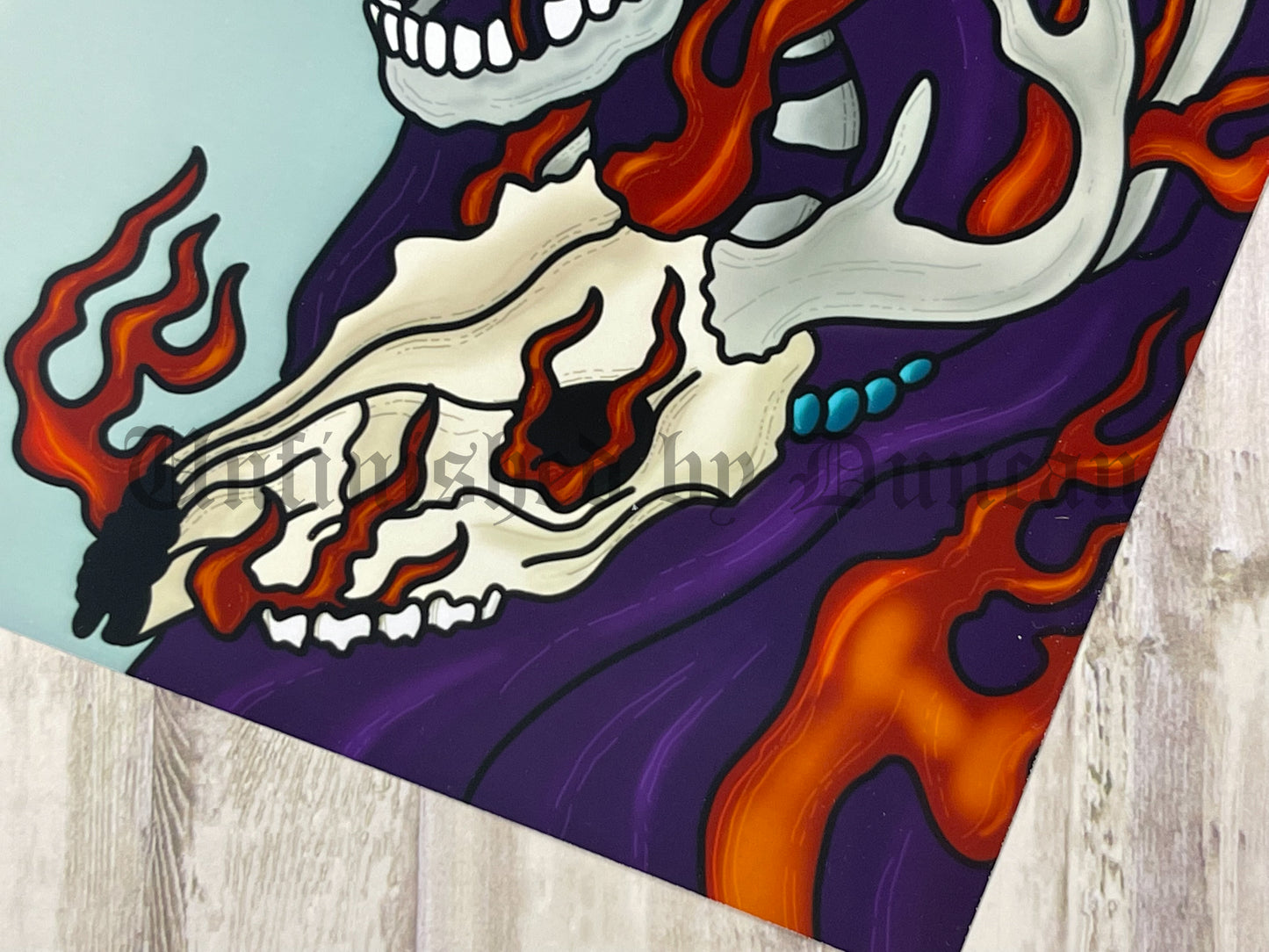 Brothers (Zeus v. Hades) | Greek Gods, Traditional Tattoo Inspired Art Print (Last Call)