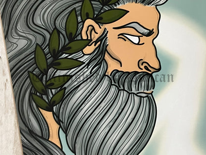 Brothers (Zeus v. Hades) | Greek Gods, Traditional Tattoo Inspired Art Print (Last Call)