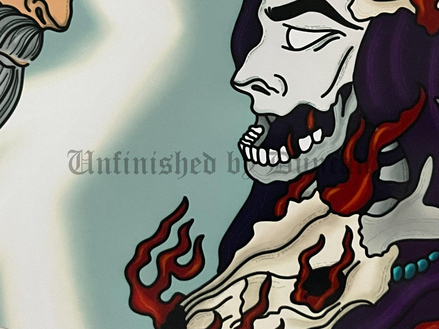 Brothers (Zeus v. Hades) | Greek Gods, Traditional Tattoo Inspired Art Print (Last Call)