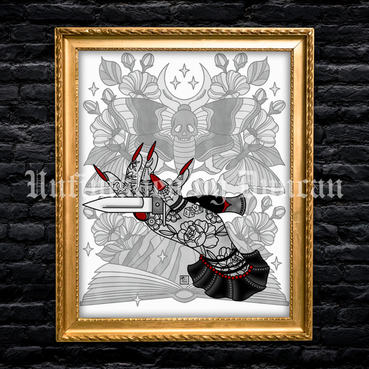 Ink-Stained Promises | Dark Romance, Bookish, Book Girlie, Traditional Tattoo Flash