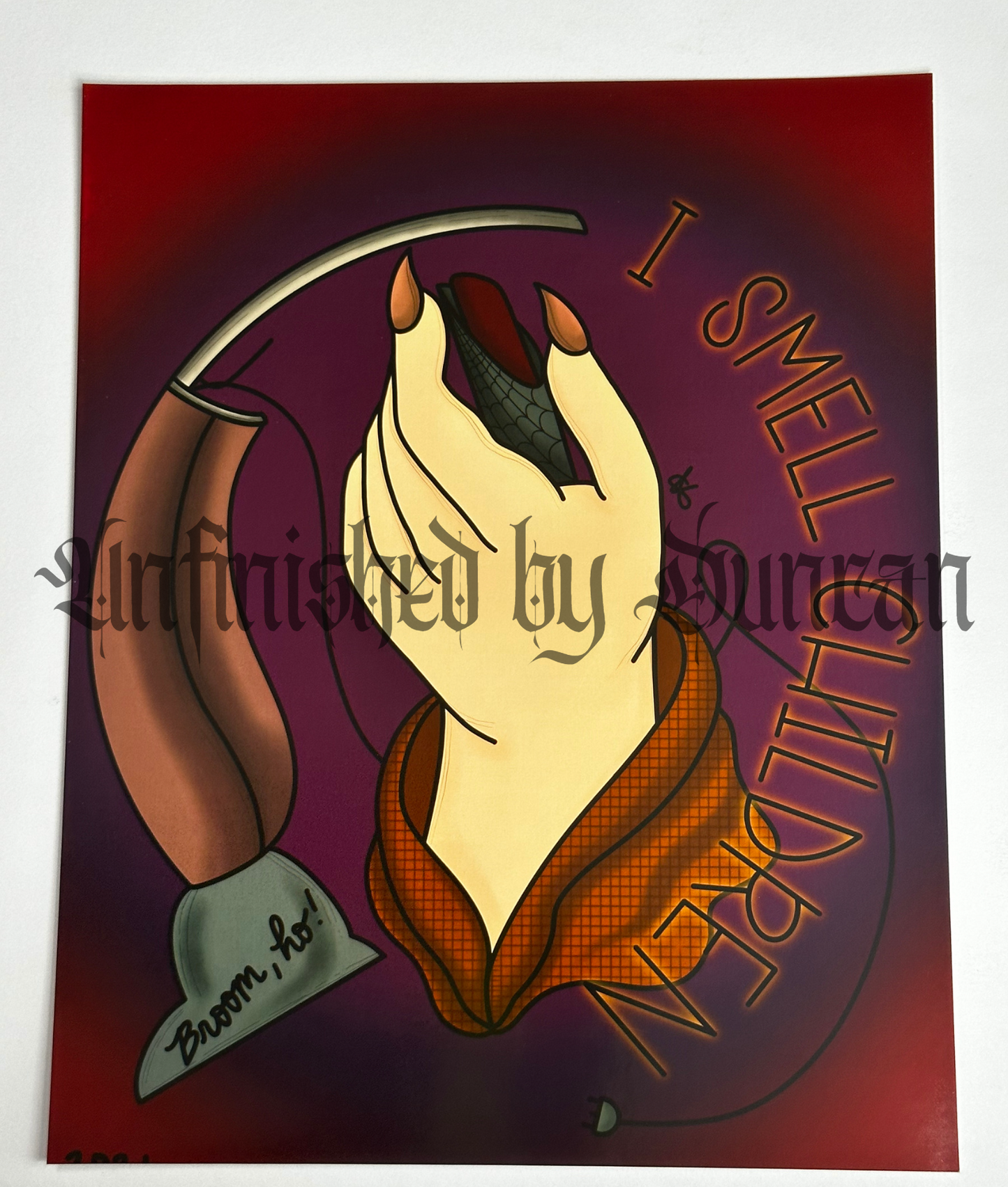 Mary Sanderson | Hocus Pocus, Sanderson Sisters, Traditional Tattoo Inspired Art Print (Last Call)