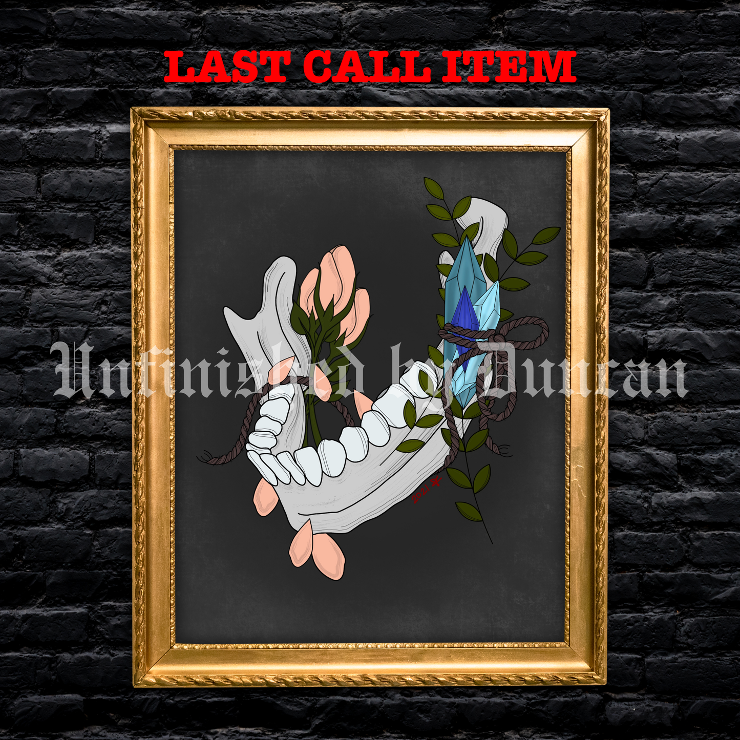 Crystal Spell | Traditional Tattoo Inspired Art Print (Last Call)
