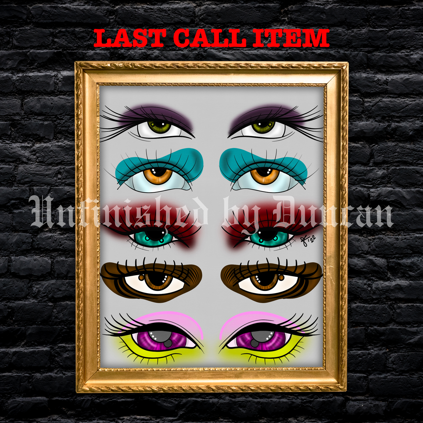 All Eyes On You | Traditional Tattoo Inspired Art Print (Last Call)