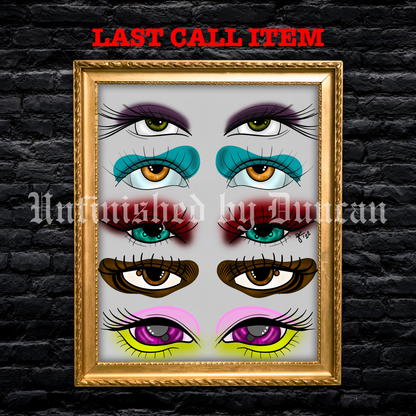 All Eyes On You | Traditional Tattoo Inspired Art Print (Last Call)