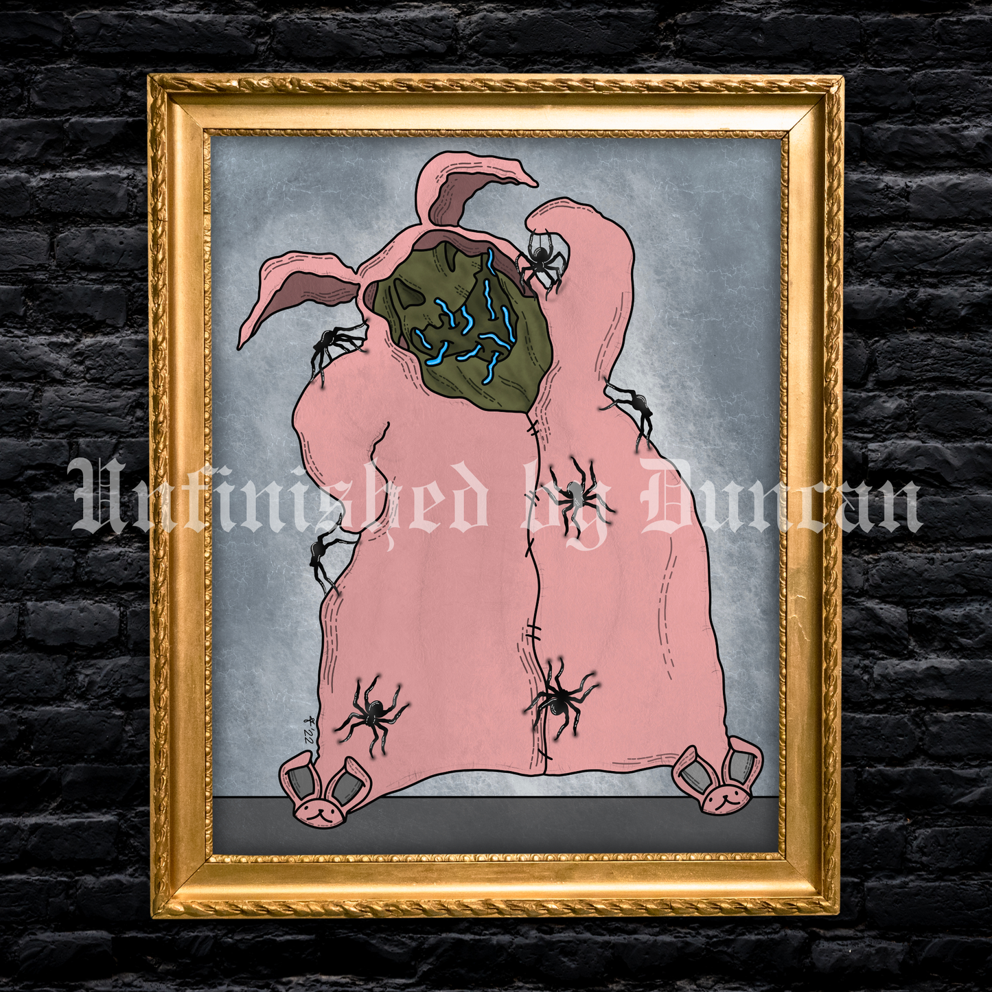 Oogie Bunnie | Nightmare Before Christmas, Traditional Tattoo Inspired Art Print