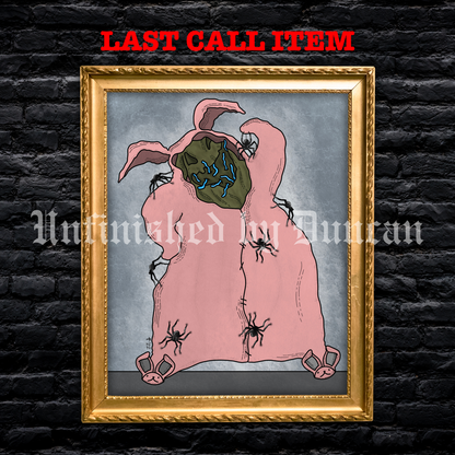 Oogie Bunnie | Nightmare Before Christmas, Traditional Tattoo Inspired Art Print (Last Call)