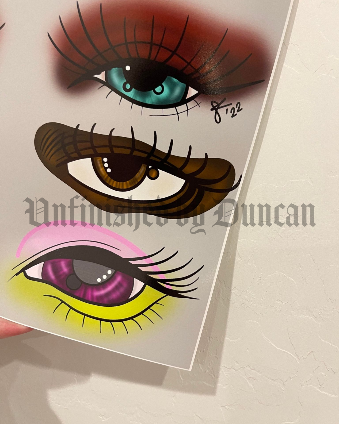 All Eyes On You | Traditional Tattoo Inspired Art Print (Last Call)