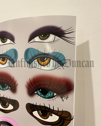 All Eyes On You | Traditional Tattoo Inspired Art Print (Last Call)