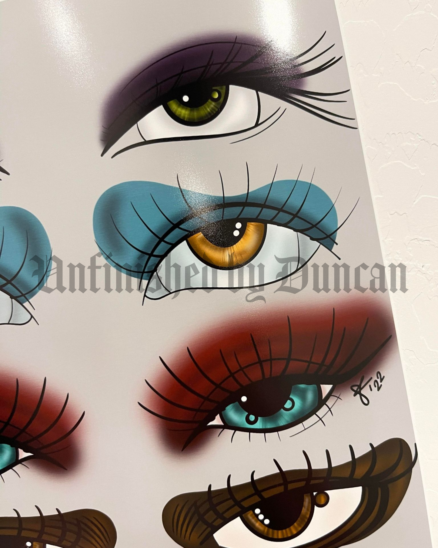 All Eyes On You | Traditional Tattoo Inspired Art Print (Last Call)