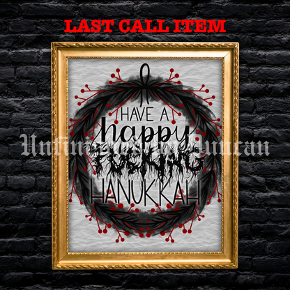 Dirty Winter Holidays | Wreath, Christmas, Holiday, Hanukkah, Yuletide, Kwanzaa, Feliz Navidad, Noel, Chanukah, Traditional Tattoo Art (Last Call)